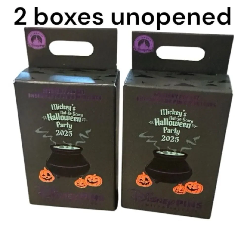 Disney Halloween 2025 Pin Collection - Black and Orange